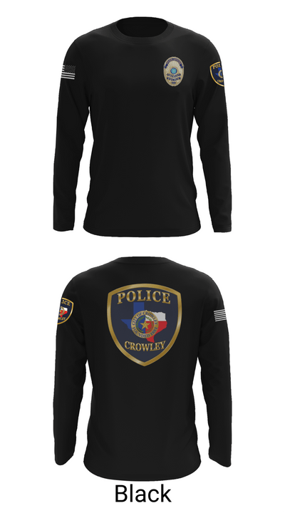 Crowley Police Department 8097883 Long Sleeve Performance Shirt 25