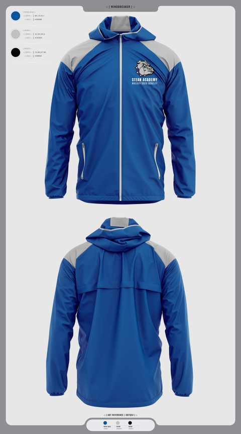 Windbreaker, Steam Academy at McCluer South Berkeley, Spirit Store, Teamtime, Team time, sublimation, custom sports apparel, team uniforms, spirit wear, spiritwear, sports uniforms, custom shirts, team store, custom team store, fundraiser sports, apparel fundraiser