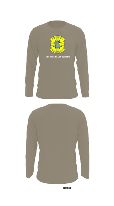 49 COMPTROLLER SQUADRON 45789639 Long Sleeve Performance Shirt - 72