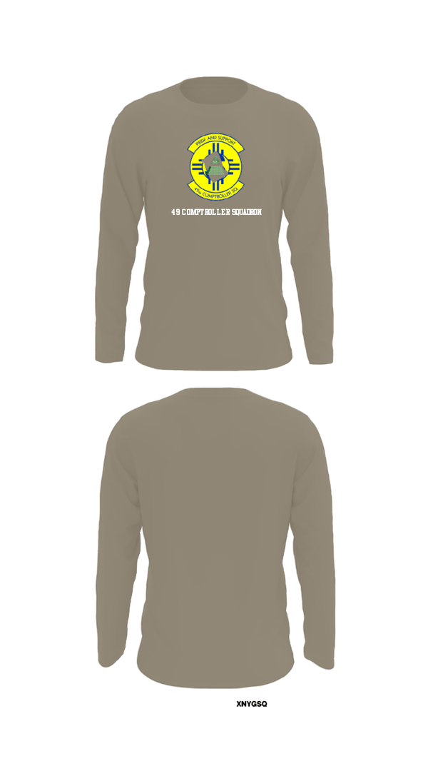 Long Sleeve Performance Shirt, 49 COMPTROLLER SQUADRON, , Teamtime, Team time, sublimation, custom sports apparel, team uniforms, spirit wear, spiritwear, sports uniforms, custom shirts, team store, custom team store, fundraiser sports, apparel fundraiser