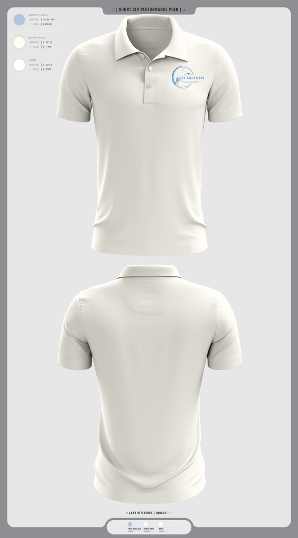 Short Sleeve Performance Polo, Elite Coats 502, , Teamtime, Team time, sublimation, custom sports apparel, team uniforms, spirit wear, spiritwear, sports uniforms, custom shirts, team store, custom team store, fundraiser sports, apparel fundraiser