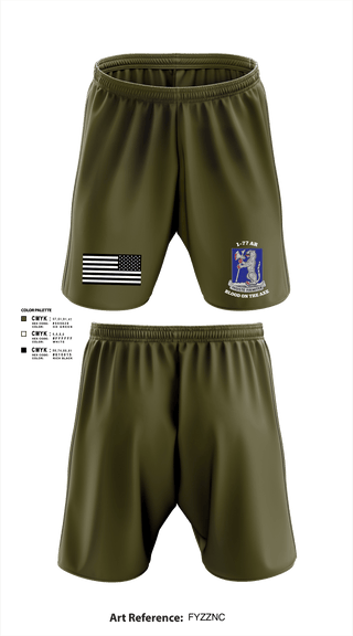 Athletic Shorts With Pockets, 1-77 AR A Co., Army, Teamtime, Team time, sublimation, custom sports apparel, team uniforms, spirit wear, spiritwear, sports uniforms, custom shirts, team store, custom team store, fundraiser sports, apparel fundraiser
