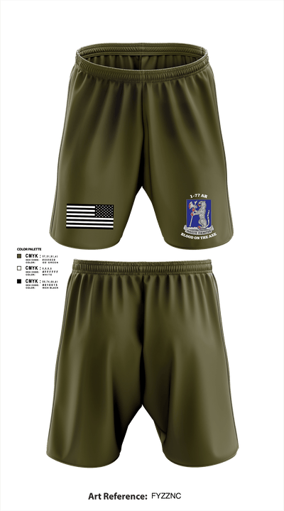 1-77 AR A Co. 43528824 Athletic Shorts With Pockets - 104