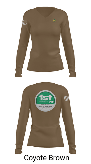 Womens Long Sleeve Vneck Shirt, 28th MP Company, National Guard, Teamtime, Team time, sublimation, custom sports apparel, team uniforms, spirit wear, spiritwear, sports uniforms, custom shirts, team store, custom team store, fundraiser sports, apparel fundraiser