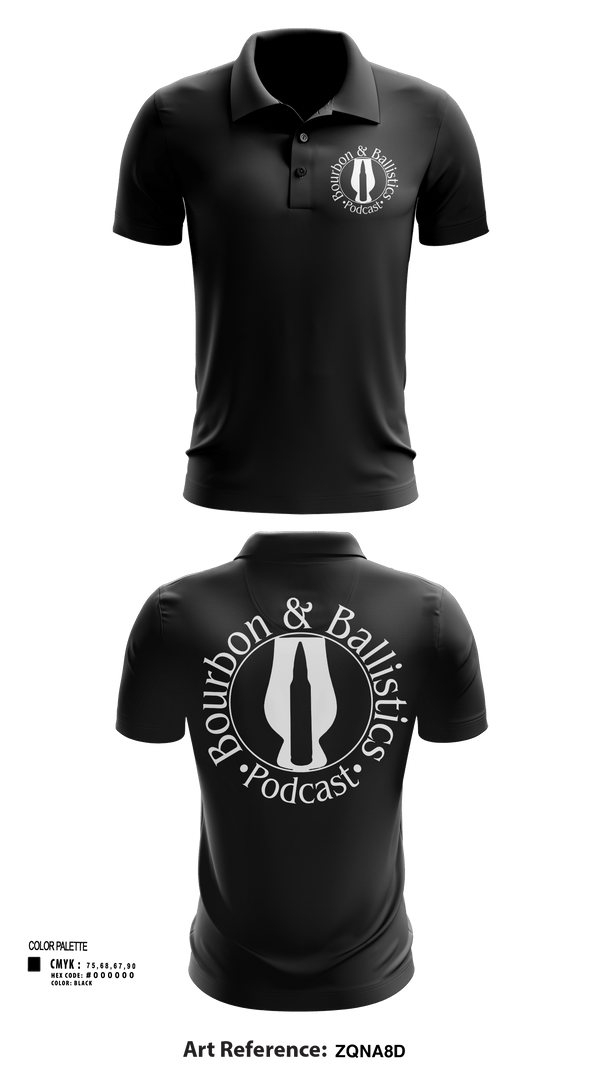 Short Sleeve Performance Polo, Bpurbon and Ballistics Podcast, , Teamtime, Team time, sublimation, custom sports apparel, team uniforms, spirit wear, spiritwear, sports uniforms, custom shirts, team store, custom team store, fundraiser sports, apparel fundraiser