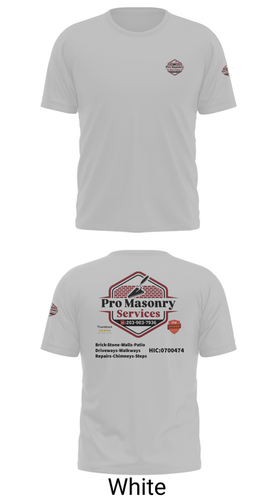 Pro Masonry Services LLC 30906743 Short Sleeve Performance Shirt - 11