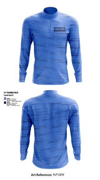 Quarter Zip Jacket, Optimistic beginnings, , Teamtime, Team time, sublimation, custom sports apparel, team uniforms, spirit wear, spiritwear, sports uniforms, custom shirts, team store, custom team store, fundraiser sports, apparel fundraiser