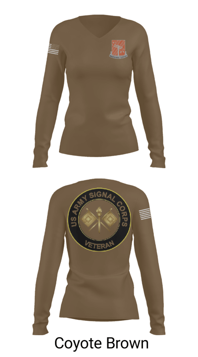 440th Signal Brigade 93602723 Women's Long Sleeve V-neck Shirt - 15