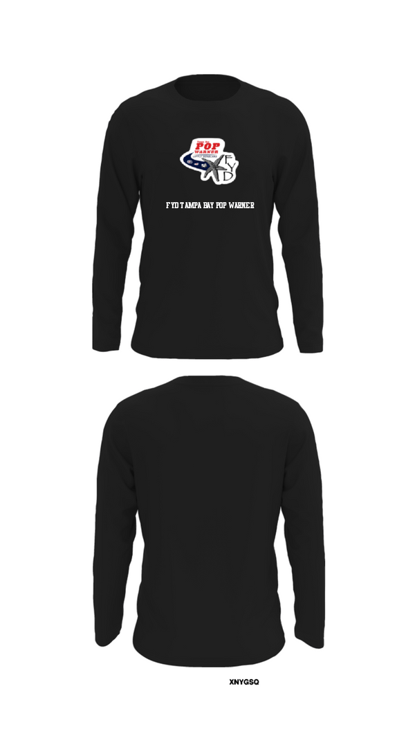 Long Sleeve Performance Shirt, FYD Tampa Bay Pop Warner, Football, Teamtime, Team time, sublimation, custom sports apparel, team uniforms, spirit wear, spiritwear, sports uniforms, custom shirts, team store, custom team store, fundraiser sports, apparel fundraiser