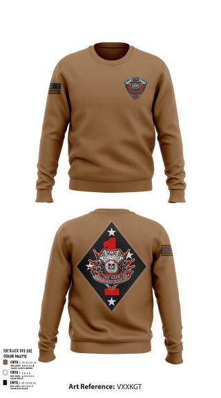 Crew Neck Sweatshirt, 3rd AABN MTU, Marines, Teamtime, Team time, sublimation, custom sports apparel, team uniforms, spirit wear, spiritwear, sports uniforms, custom shirts, team store, custom team store, fundraiser sports, apparel fundraiser