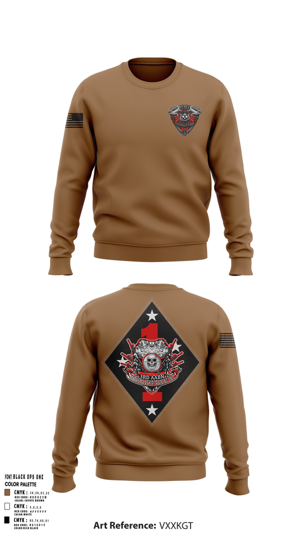 Crew Neck Sweatshirt, 3rd AABN MTU, Marines, Teamtime, Team time, sublimation, custom sports apparel, team uniforms, spirit wear, spiritwear, sports uniforms, custom shirts, team store, custom team store, fundraiser sports, apparel fundraiser