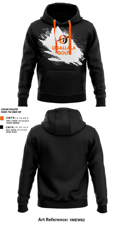 Ogallala High School Golf 88514654 Hoodie - 1