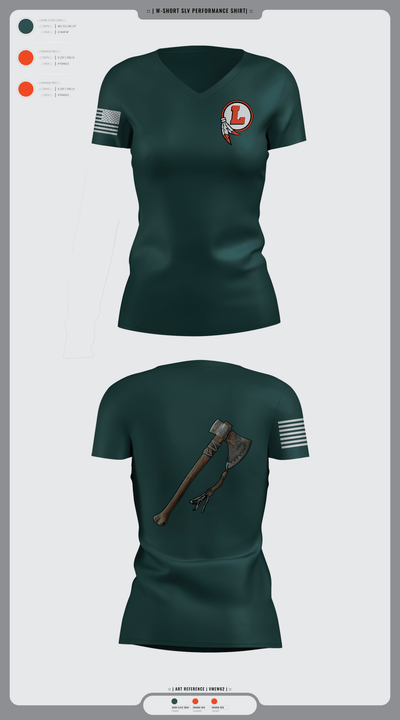 Loudon NJROTC 97564222 Women's Short Sleeve V-neck Shirt - 1