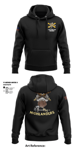 Hoodie, Bravo 1-119th FA, , Teamtime, Team time, sublimation, custom sports apparel, team uniforms, spirit wear, spiritwear, sports uniforms, custom shirts, team store, custom team store, fundraiser sports, apparel fundraiser