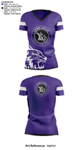 Lynn Lucas Middle School Cheer 22938786 Women's Short Sleeve V-neck Shirt - 41