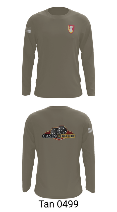 Charlie Battery, 1st Battalion 1st Air Defense Artillery Regiment 30470719 Long Sleeve Performance Shirt 66