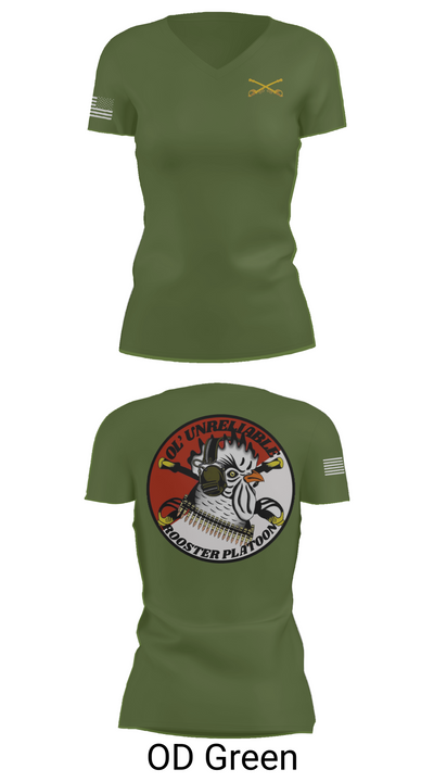 ROOSTER 24991887 Women's Short Sleeve V-neck Shirt - 48
