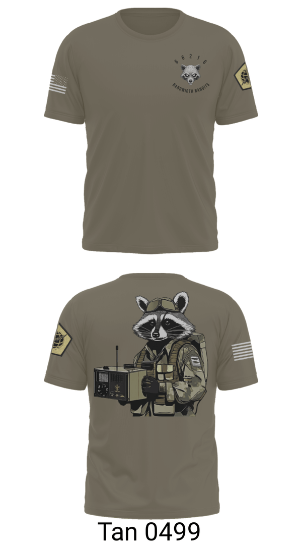 Short Sleeve Performance Shirt, Node 66216 Bandwidth Bandits, Army, Teamtime, Team time, sublimation, custom sports apparel, team uniforms, spirit wear, spiritwear, sports uniforms, custom shirts, team store, custom team store, fundraiser sports, apparel fundraiser