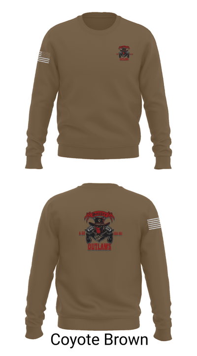 1st Cav 3rd BEB ACO “Outlaw” 26050873 Crew Neck Sweatshirt - 5