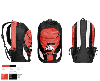 Gear Bag, Central High School Football, Football, Teamtime, Team time, sublimation, custom sports apparel, team uniforms, spirit wear, spiritwear, sports uniforms, custom shirts, team store, custom team store, fundraiser sports, apparel fundraiser