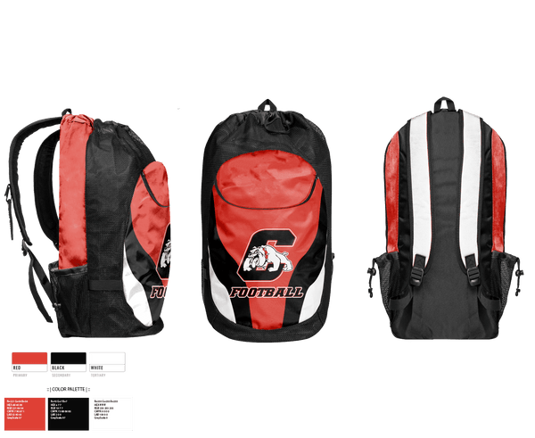 Gear Bag, Central High School Football, Football, Teamtime, Team time, sublimation, custom sports apparel, team uniforms, spirit wear, spiritwear, sports uniforms, custom shirts, team store, custom team store, fundraiser sports, apparel fundraiser