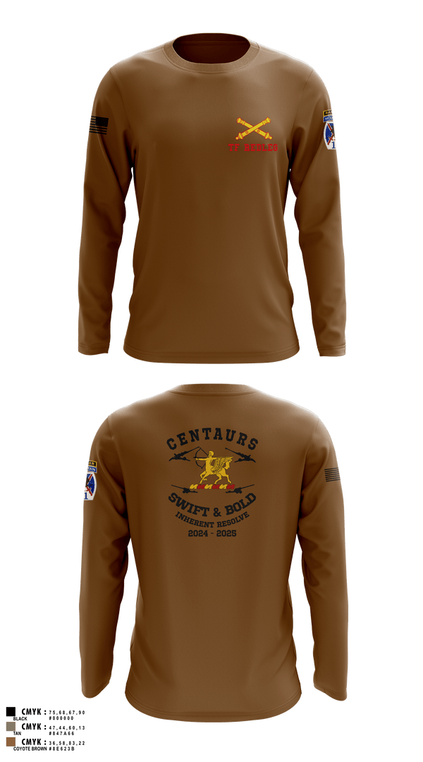 Long Sleeve Performance Shirt, 3-6 FA, Army, Teamtime, Team time, sublimation, custom sports apparel, team uniforms, spirit wear, spiritwear, sports uniforms, custom shirts, team store, custom team store, fundraiser sports, apparel fundraiser