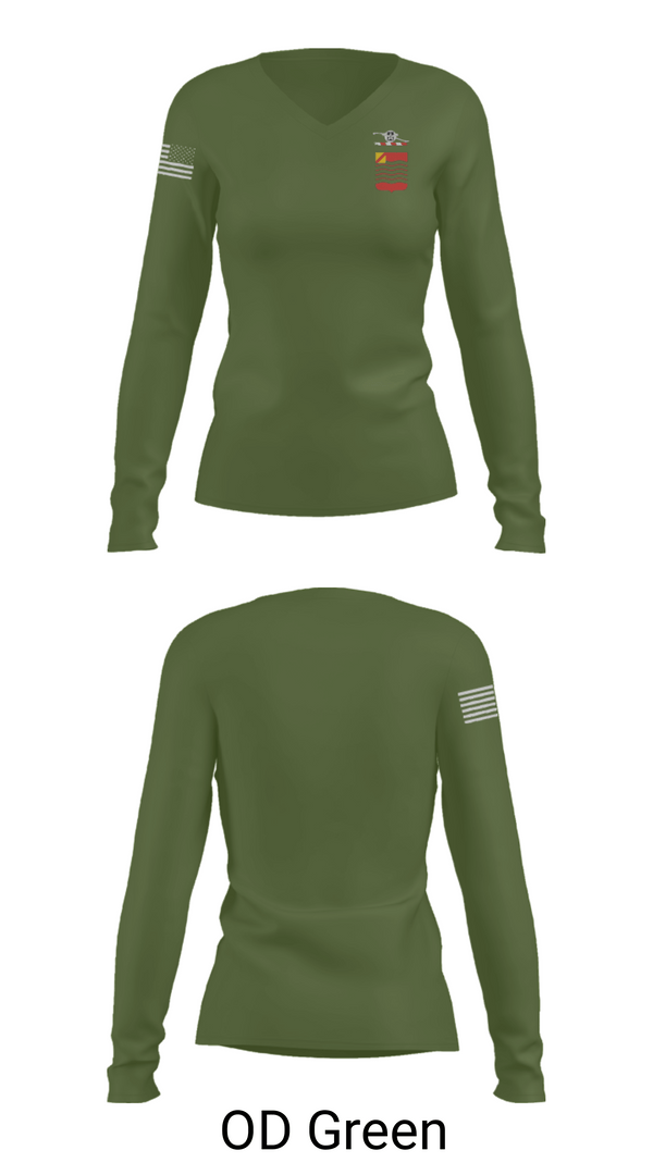 Women's Long Sleeve Vneck Shirt, 2-15, Army, Teamtime, Team time, sublimation, custom sports apparel, team uniforms, spirit wear, spiritwear, sports uniforms, custom shirts, team store, custom team store, fundraiser sports, apparel fundraiser