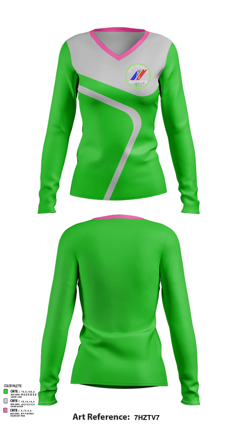 Womens Long Sleeve Vneck Shirt, ERIE CO. BLOTTER, , Teamtime, Team time, sublimation, custom sports apparel, team uniforms, spirit wear, spiritwear, sports uniforms, custom shirts, team store, custom team store, fundraiser sports, apparel fundraiser