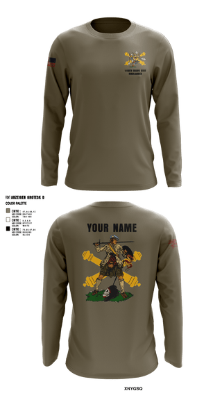 Long Sleeve Performance Shirt, Bravo 1-119th FA, , Teamtime, Team time, sublimation, custom sports apparel, team uniforms, spirit wear, spiritwear, sports uniforms, custom shirts, team store, custom team store, fundraiser sports, apparel fundraiser