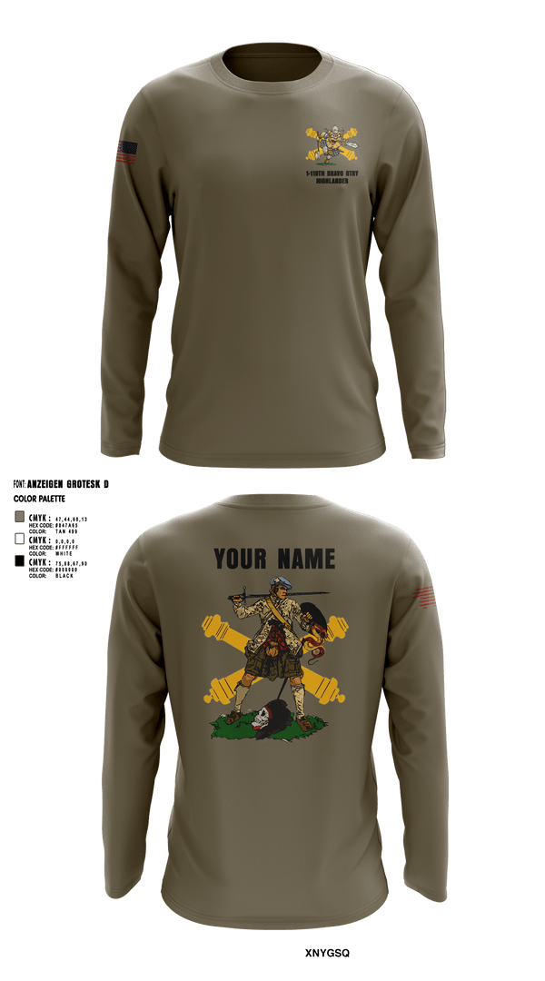 Long Sleeve Performance Shirt, Bravo 1-119th FA, , Teamtime, Team time, sublimation, custom sports apparel, team uniforms, spirit wear, spiritwear, sports uniforms, custom shirts, team store, custom team store, fundraiser sports, apparel fundraiser