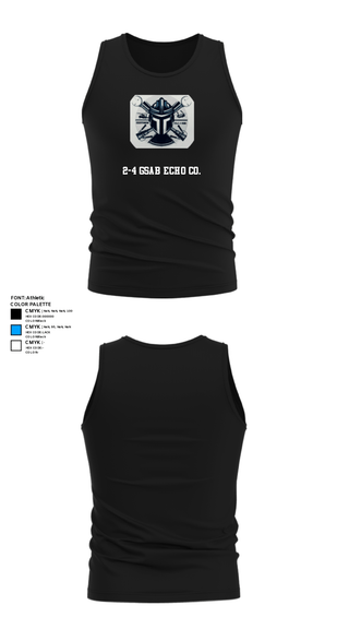 Tank Top, 2-4 GSAB ECHO CO., Army, Teamtime, Team time, sublimation, custom sports apparel, team uniforms, spirit wear, spiritwear, sports uniforms, custom shirts, team store, custom team store, fundraiser sports, apparel fundraiser