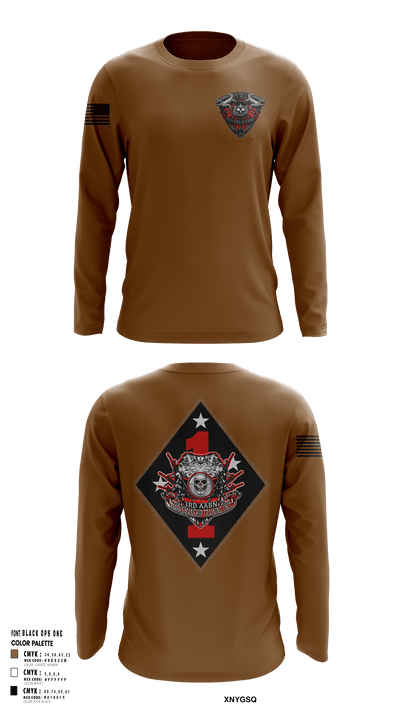 3rd AABN MTU 16742717 Long Sleeve Performance Shirt - 132