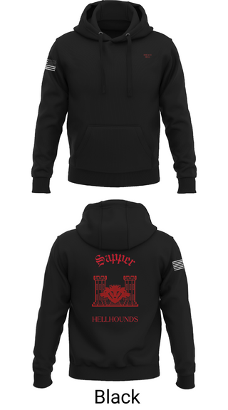 Hoodie, 811th EN CO, , Teamtime, Team time, sublimation, custom sports apparel, team uniforms, spirit wear, spiritwear, sports uniforms, custom shirts, team store, custom team store, fundraiser sports, apparel fundraiser