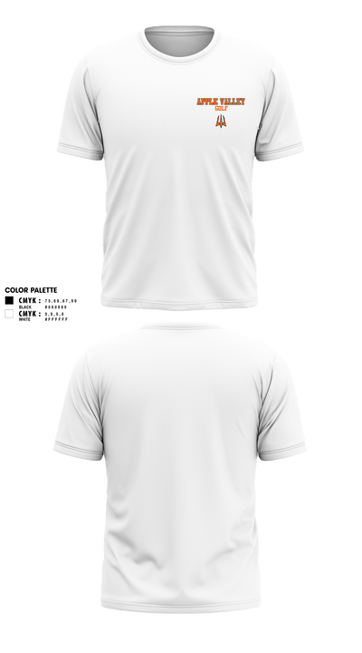 Apple Valley Sun Devils 42610667 Short Sleeve Performance Shirt - 3