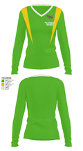 Southwestern High School Softball 27523318 Women's Long Sleeve V-neck Shirt - 28