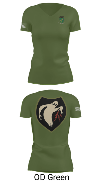 325th Tactical PSYOP Co. (A) 55785054 Women's Short Sleeve V-neck Shirt - 48