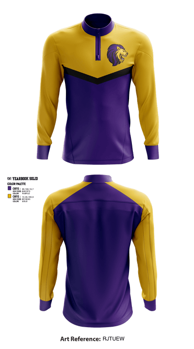 Manchester Middle School Cheer 8756881 Quarter Zip Jacket - 2