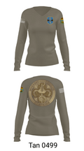 372 MOB 52561294 Women's Long Sleeve V-neck Shirt - 43