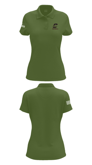 Women's Short Sleeve Performance Polo, Central High School Football, Football, Teamtime, Team time, sublimation, custom sports apparel, team uniforms, spirit wear, spiritwear, sports uniforms, custom shirts, team store, custom team store, fundraiser sports, apparel fundraiser