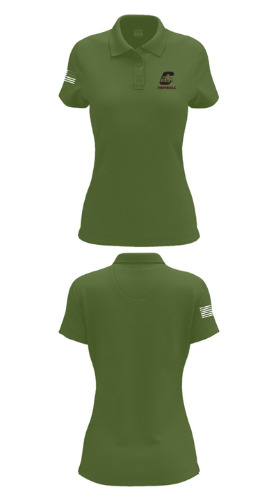Central High School Football 32828565 Women's Short Sleeve Performance Polo  - 25