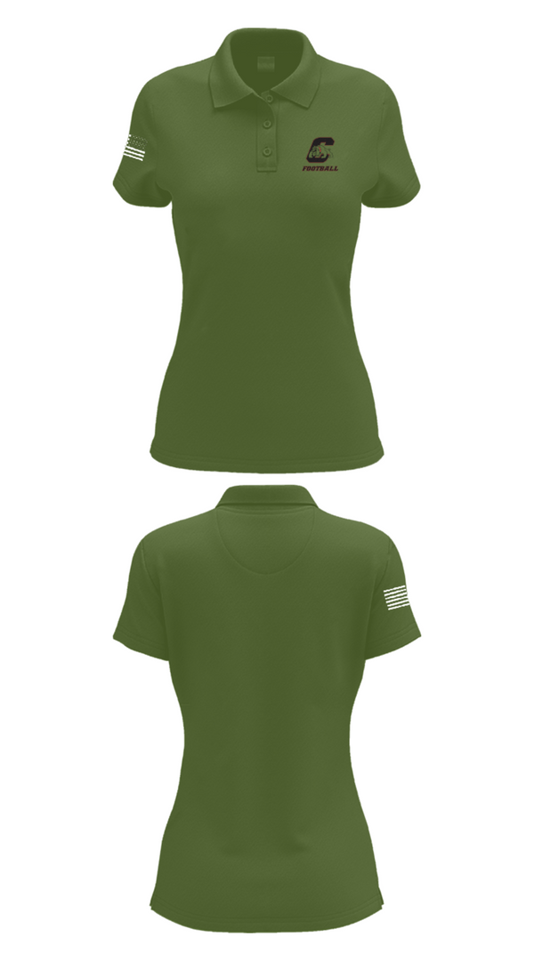Women's Short Sleeve Performance Polo, Central High School Football, Football, Teamtime, Team time, sublimation, custom sports apparel, team uniforms, spirit wear, spiritwear, sports uniforms, custom shirts, team store, custom team store, fundraiser sports, apparel fundraiser
