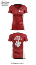 Asheville High School Cheer 47693237 Women's Short Sleeve V-neck Shirt - 51