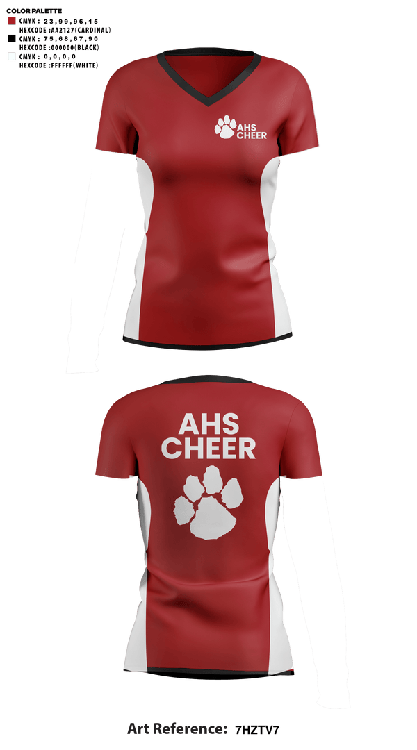 Womens Short Sleeve Vneck Shirt, Asheville High School Cheer, Cheer, Teamtime, Team time, sublimation, custom sports apparel, team uniforms, spirit wear, spiritwear, sports uniforms, custom shirts, team store, custom team store, fundraiser sports, apparel fundraiser