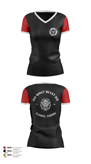 Womens Short Sleeve Vneck Shirt, TUNNEL VIZION, Spirit Store, Teamtime, Team time, sublimation, custom sports apparel, team uniforms, spirit wear, spiritwear, sports uniforms, custom shirts, team store, custom team store, fundraiser sports, apparel fundraiser