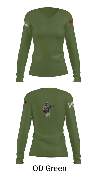 MS ADT SECFOR 6944936 Women's Long Sleeve V-neck Shirt - 57