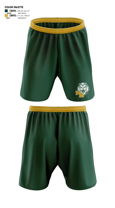 North Hunterdon High School 6338392 Athletic Shorts With Pockets - 1