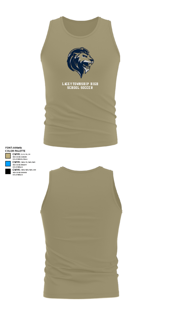 Tank Top, Lacey Township High School Soccer, Men's Soccer, Teamtime, Team time, sublimation, custom sports apparel, team uniforms, spirit wear, spiritwear, sports uniforms, custom shirts, team store, custom team store, fundraiser sports, apparel fundraiser
