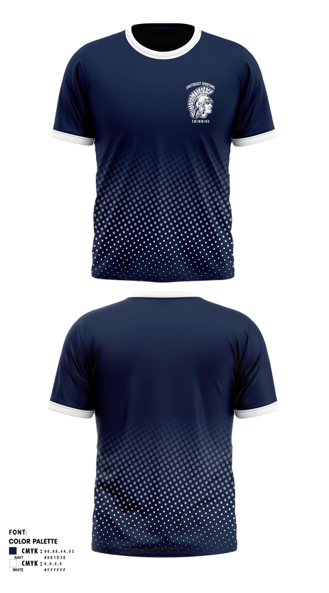 Short Sleeve Performance Shirt, Southeast High School Swimming, Swimming, Teamtime, Team time, sublimation, custom sports apparel, team uniforms, spirit wear, spiritwear, sports uniforms, custom shirts, team store, custom team store, fundraiser sports, apparel fundraiser