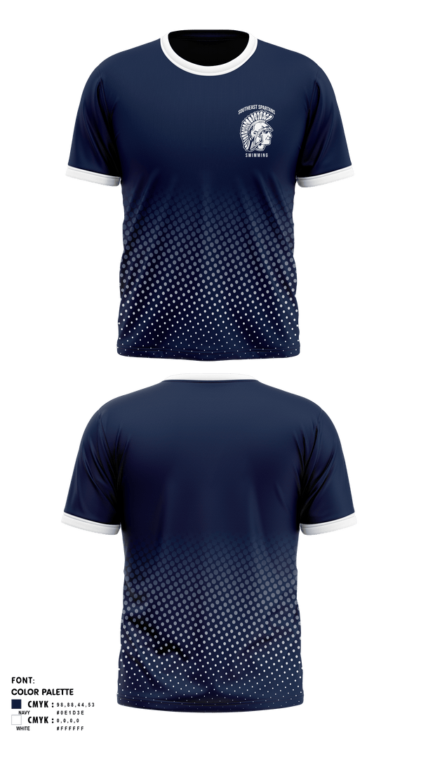 Short Sleeve Performance Shirt, Southeast High School Swimming, Swimming, Teamtime, Team time, sublimation, custom sports apparel, team uniforms, spirit wear, spiritwear, sports uniforms, custom shirts, team store, custom team store, fundraiser sports, apparel fundraiser