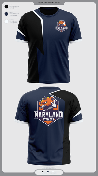 Short Sleeve Performance Shirt, Maryland Strikers, Men's Volleyball, Teamtime, Team time, sublimation, custom sports apparel, team uniforms, spirit wear, spiritwear, sports uniforms, custom shirts, team store, custom team store, fundraiser sports, apparel fundraiser